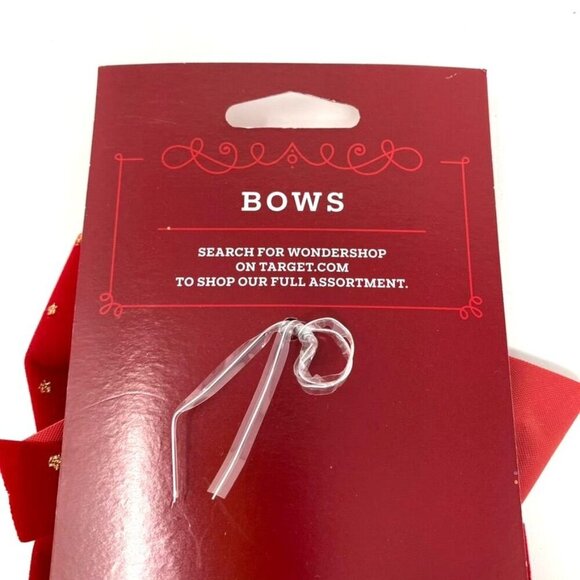 Target 2ct Metallic Polka Dot Christmas Decorative Bow Red - Wondershop™ - Picture 3 of 6